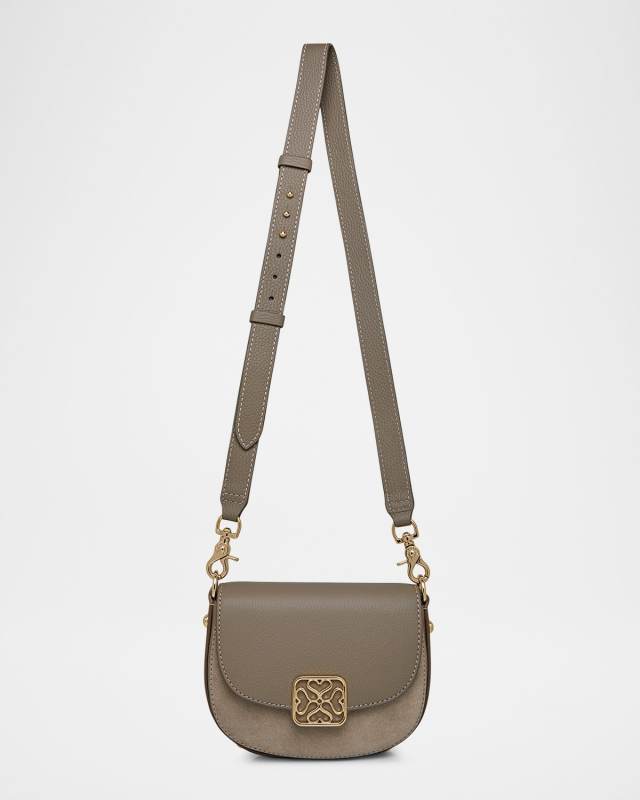 Mini Bay Leather & Suede Crossbody Bag